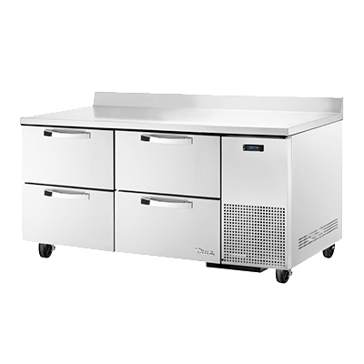 True TWT-67D-4-HC-SPEC3 67 inch Work Top Refrigerated Counter