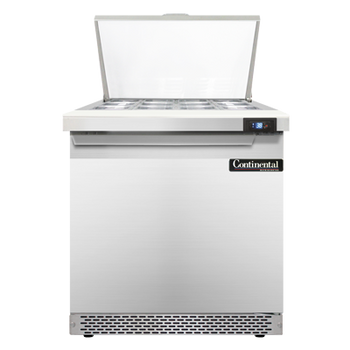 Continental Refrigerator SW32N12M-FB 32-inch Mega Top Sandwich Prep Table