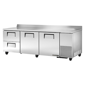 True TWT-93D-2-HC 93 inch Work Top Refrigerated Counter