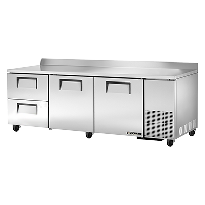 True TWT-93D-2-HC 93 inch Work Top Refrigerated Counter