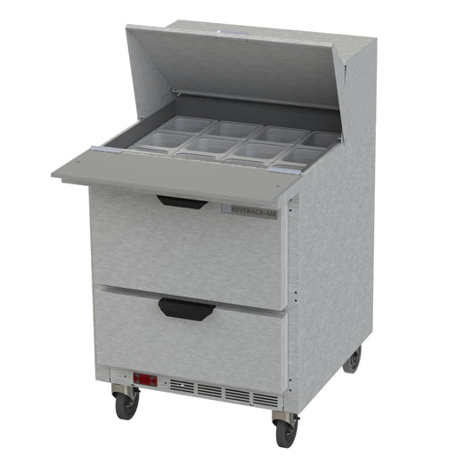 Beverage Air SPED27HC-12M-B 27-inch Mega Top Sandwich Prep Table