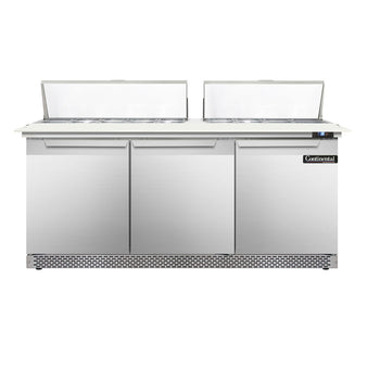 Continental Refrigerator D72N18C-FB 72-inch Sandwich Prep Table