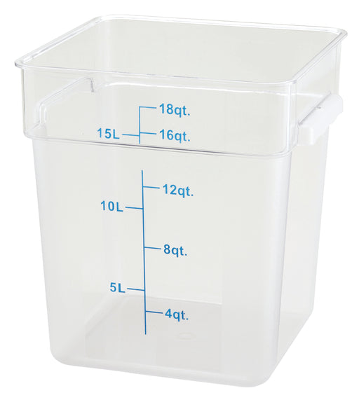 Winco PCSC-18C Square Food Storage Containers