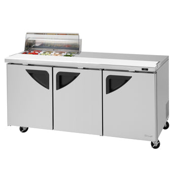 Turbo Air TST-72SD-08S-N-CL 73 inch Sandwich Prep Table