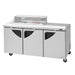 Turbo Air TST-72SD-12S-N-CL 73 inch Sandwich Prep Table