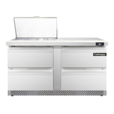 Continental Refrigerator SW60N12M-FB-D 60-inch Mega Top Sandwich Prep Table