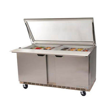 Beverage Air SPE36HC-15M-STL 48-inch Mega Top Sandwich Prep Table