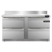 Continental Refrigerator SWF60NBS-FB-D 60-inch Work Top Freezer Counter