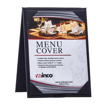 Winco LMTD-57BK Tabletop Sign Tent / Menu