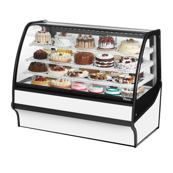 True TDM-R-59-GE/GE-W-W 59 inch Refrigerated Bakery Display Case