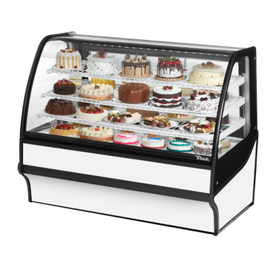 True TDM-R-59-GE/GE-W-W 59 inch Refrigerated Bakery Display Case