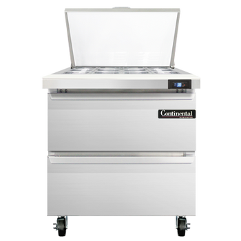 Continental Refrigerator SW32N12M-D 32-inch Mega Top Sandwich Prep Table