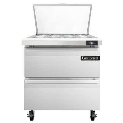 Continental Refrigerator SW32N12M-D 32-inch Mega Top Sandwich Prep Table