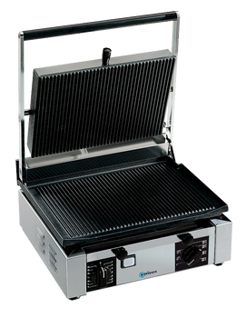 Univex PPRESS5RF 1.5 Cast Iron Ribbed Bottom Flat Top Panini Press