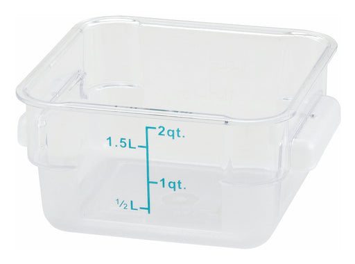 Winco PCSC-2C Square Food Storage Containers