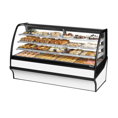 True TDM-DC-77-GE/GE-W-W 77 inch Non-Refrigerated Bakery Display Case