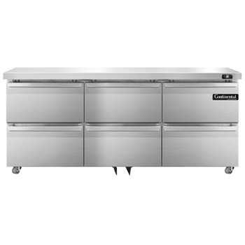 Continental Refrigerator SW72N-U-D 72-inch Undercounter Refrigerator