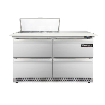 Continental Refrigerator D48N8C-FB-D 48-inch Sandwich Prep Table