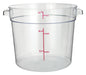 Winco PCRC-6 Round Food Storage Containers