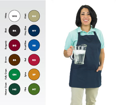 Chef Revival 602BAFH-Kelly Green Bib Apron