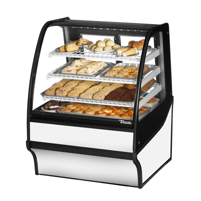 True TDM-DC-36-GE/GE-W-W 36 inch Non-Refrigerated Bakery Display Case