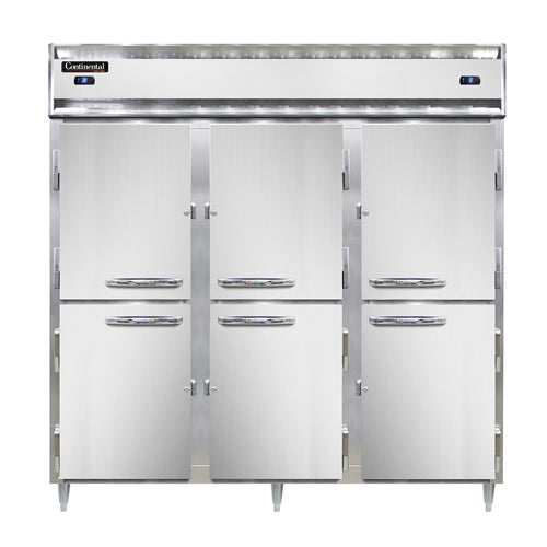 Continental Refrigerator D3RRFNSSHD 78-inch Reach-In Refrigerator/Freezer