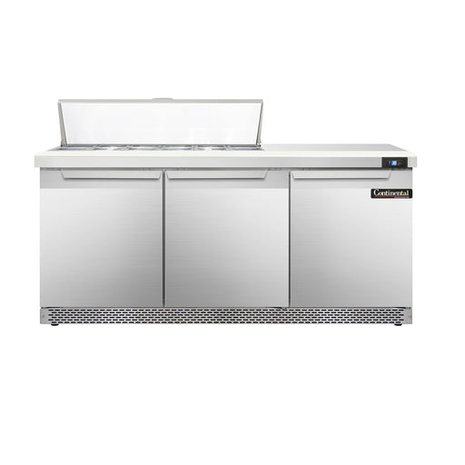 Continental Refrigerator D72N12-FB 72-inch Sandwich Prep Table