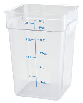 Winco PCSC-22C Square Food Storage Containers