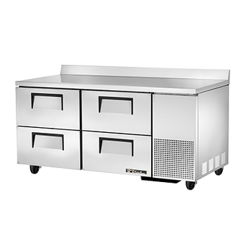 True TWT-67D-4-HC 67 inch Work Top Refrigerated Counter