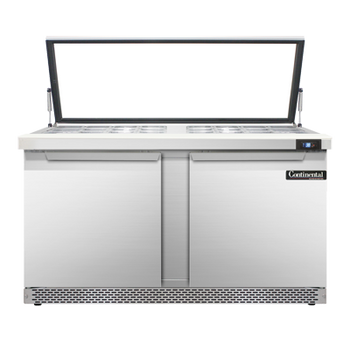 Continental Refrigerator SW60N24M-HGL-FB 60-inch Mega Top Sandwich Prep Table