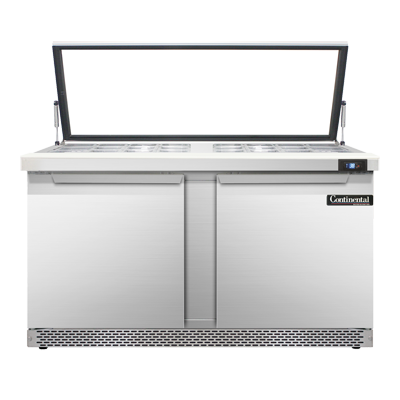 Continental Refrigerator SW60N24M-HGL-FB 60-inch Mega Top Sandwich Prep Table