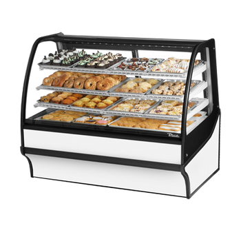 True TDM-DC-59-GE/GE-W-W 59 inch Non-Refrigerated Bakery Display Case