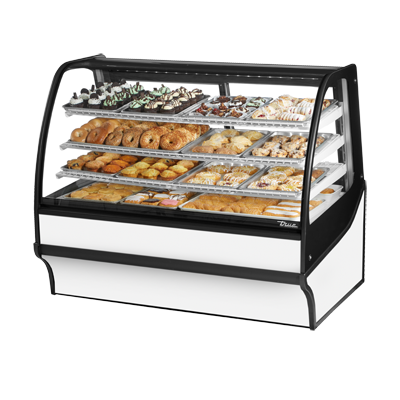 True TDM-DC-59-GE/GE-W-W 59 inch Non-Refrigerated Bakery Display Case