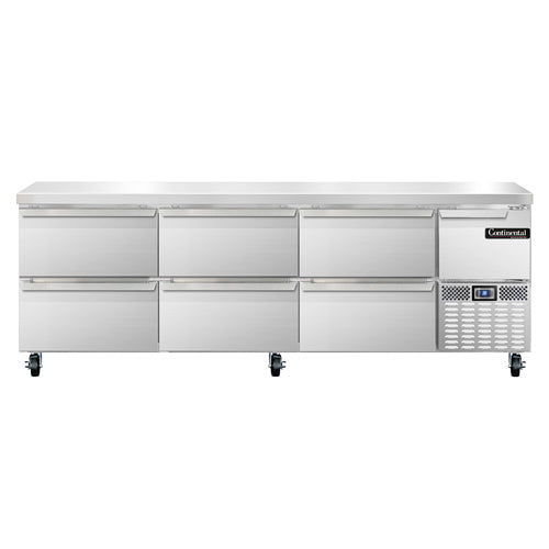 Continental Refrigerator RA93N-D 93-inch Work Top Refrigerator