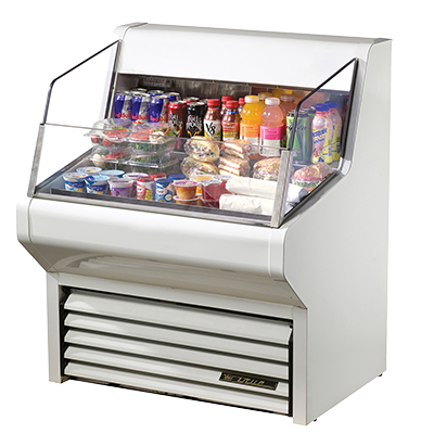 True THAC-36-LD 36 inch Open Refrigerated Display Merchandiser