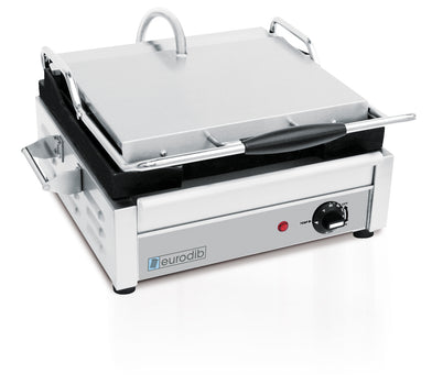 Eurodib USA SFE02345-120 Commercial Electric Panini Grill,MEDIUM,ALL RIBBED PANINI GRILL,120V