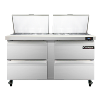 Continental Refrigerator SW60N24M-D 60-inch Mega Top Sandwich Prep Table