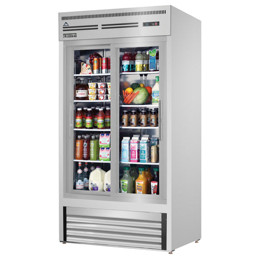 Everest Refrigeration EMGR33-SS 39-3/8-inch Merchandiser Refrigerator