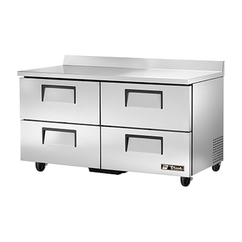 True TWT-60D-4-HC 60 inch Work Top Refrigerated Counter