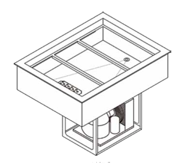 Wells HRCP-7443 Hot / Cold Food Well Unit Drop-In Electric