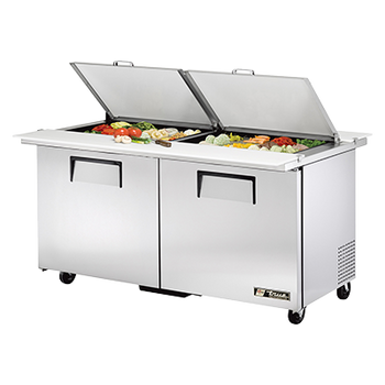 True TSSU-60-24M-B-DS-ST-HC 60 inch Mega Top Sandwich Prep Table