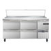 Continental Refrigerator PA68N-D 68-inch Pizza Prep Table