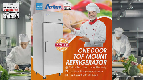 Atosa MBF8004GR 29-Inch One Door 21.4 cu. ft. Commercial Refrigerator Video