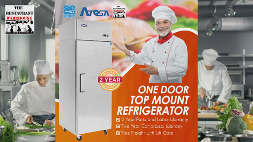 Atosa MBF8004GR 29-Inch One Door 21.4 cu. ft. Commercial Refrigerator Video