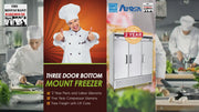 Atosa MBF8504GR 82-Inch Three Door 71 cu. ft. Commercial Freezer video