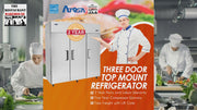 Atosa USA MBF8006 Series Stainless Steel 78-Inch Three Door Upright Refrigerator - Energy Star Rated video
