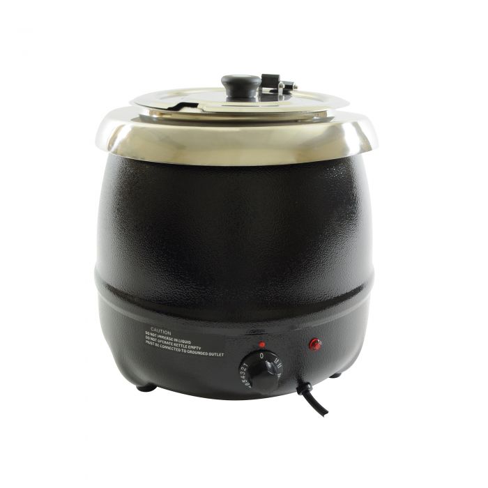 Thunder Group SEJ35000C 10.5 Qt Stainless Steel Soup Warmer, Black Color