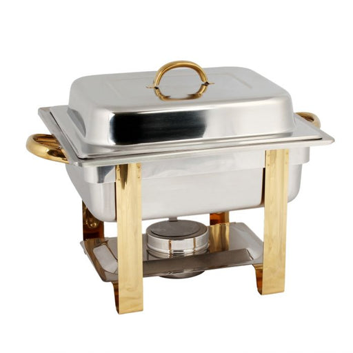 Thunder Group SLRCF0834GH 4 Qt Gold Accented Chafer
