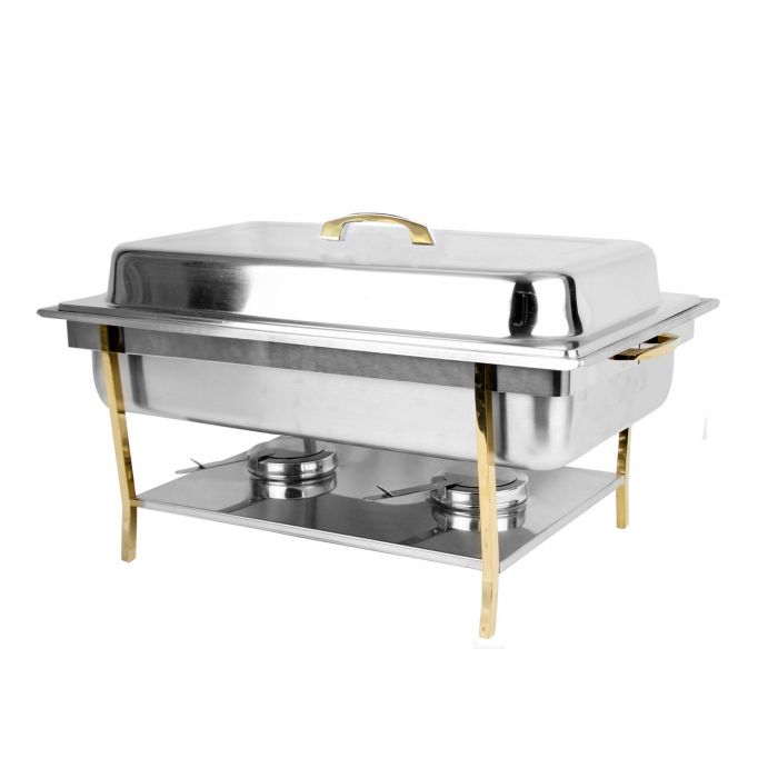 Thunder Group SLRCF0840 8 Qt Full Size Brass Trim