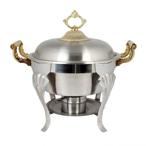 Thunder Group SLRCF8633 5 Qt Half Size Round/Brass Handle